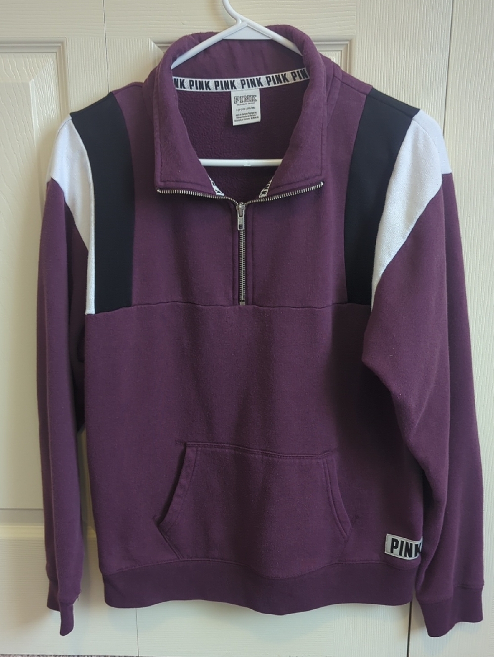 PINK Victoria's Secret Purple Half-Zip Sweatshirt